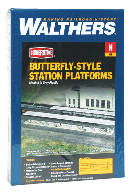 Butterfly-Style Station Platform Shelter -- Kit pkg(8)-3
