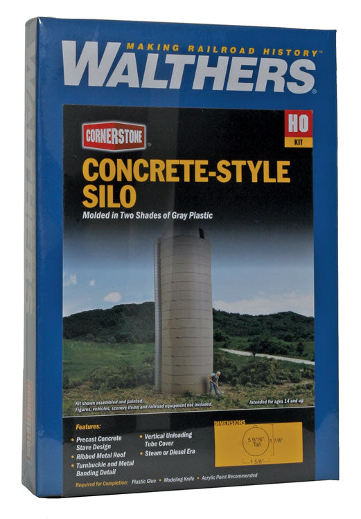 Concrete-Style Silo -- Kit - 1-5/8" x 5-1/2"  42 x 142cm-5
