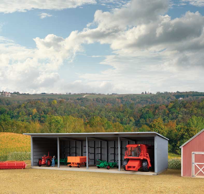 Machinery Storage Shed -- Kit - 9-3/4 x 4-1/2 x 2-3/4"  24.8 x 11.4 x 7cm-1
