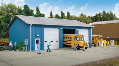 Bus Maintenance Garage -- Kit - 6-9/64 x 8 x 3-5/16"  15.6 x 20.5 x 8.4cm