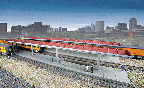 Station Platform -- Kit pkg(2) - 11-3/4 x 2-1/4 x 2-5/8"  29.8 x 5.7 x 6.6cm-1