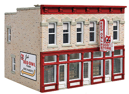 Jim's Red Owl -- Kit - 4-1/4 x 3-5/8 x 3-3/8"  10.8 x 9.2 x 8.6cm-1