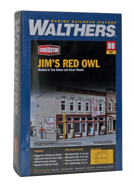 Jim's Red Owl -- Kit - 4-1/4 x 3-5/8 x 3-3/8"  10.8 x 9.2 x 8.6cm-3