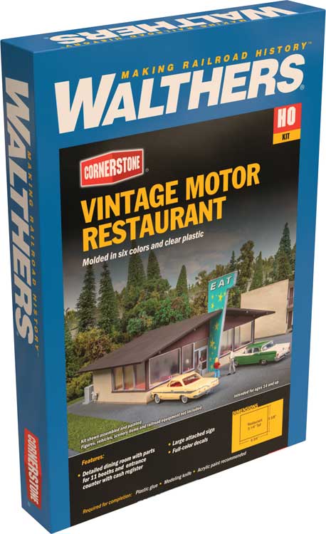 Vintage Motor Restaurant -- Kit - 6-3/4 x 5-5/8 x 3-1/4"  17.1 x 14.2 x 8.2cm-4