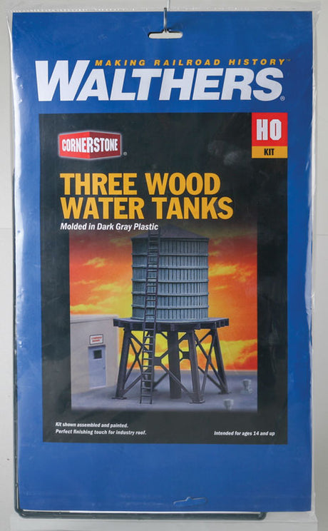 Wooden Water Tank pkg(3) -- Kit - Each: 4 x 2-3/8"  10.1 x 6cm-3