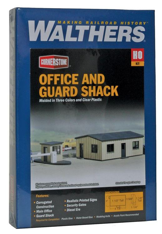 Office & Guard Shack -- Kit - Office: 4-1/8 x 3 x 1-1/2"  10.5 x 7.6 x 3.8cm-5