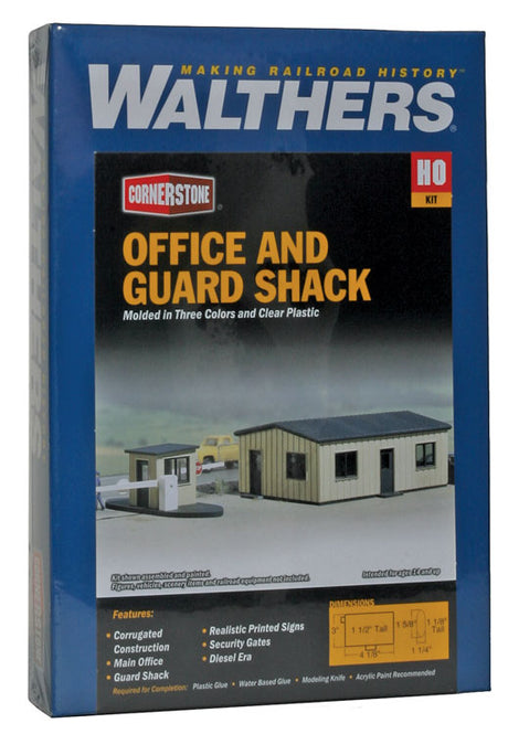 Office & Guard Shack -- Kit - Office: 4-1/8 x 3 x 1-1/2"  10.5 x 7.6 x 3.8cm-5