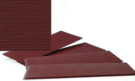 Brick Sheet - 4 x 9-3/4"  10.1 x 24.7cm pkg(4) -- Dark Red-2