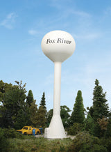 Modern Water Tower -- Kit - 9-1/2"  23.7 Tall x 3-1/8"  7.8cm Diameter-2