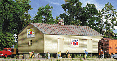 Storage Shed on Pilings -- Kit - 4-1/2 x 7 x 3-1/2"  11.4 x 8.9cm-1