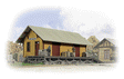 Golden Valley Freight House -- Kit - 8-3/8 x 3-3/8 x 3-1/4"  20.9 x 8.4 x 8.1cm-1