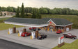 Modern Gas Station -- Kit - Main Building: 10-7/16 x 6-1/2 x 3-1/8"  26.5 x 16.5 x 7.9cm-1