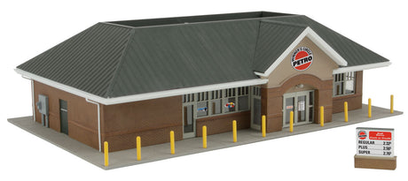 Modern Gas Station -- Kit - Main Building: 10-7/16 x 6-1/2 x 3-1/8"  26.5 x 16.5 x 7.9cm-3