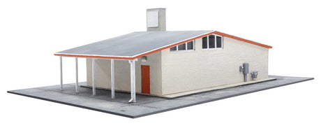 Vintage Gas Station -- Kit - Main Building: 10-1/2 x 9 x 3-3/16"  26.6 x 22.8 x 8cm-3