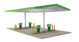 Modernized Gas Station -- Kit - Main Building: 10-1/2 x 9 x 3-3/16"  26.6 x 22.8 x 8cm-3