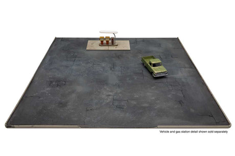 Gas Station Asphalt Parking Lot -- Kit - Set of 2 sections; Each: 10-7/16 x 5-1/4"  26.6 x 13.3cm-1