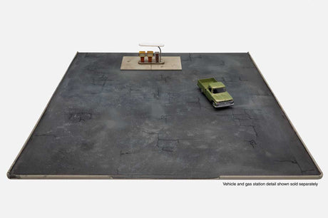 Gas Station Asphalt Parking Lot -- Kit - Set of 2 sections; Each: 10-7/16 x 5-1/4"  26.6 x 13.3cm-3