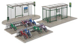 Modern Bus Shelter -- Kit with Accessories-2