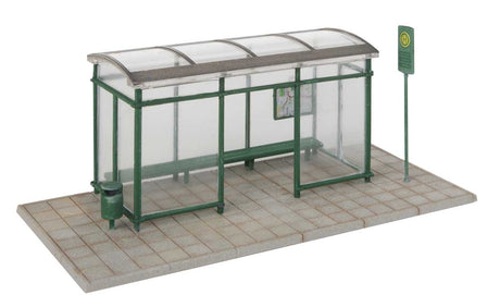 Modern Bus Shelter -- Kit with Accessories-4
