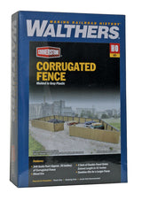 Corrugated Fence -- Kit - Scale Feet: 240'  73.2m; Height: 1-1/4"  3.1cm-2