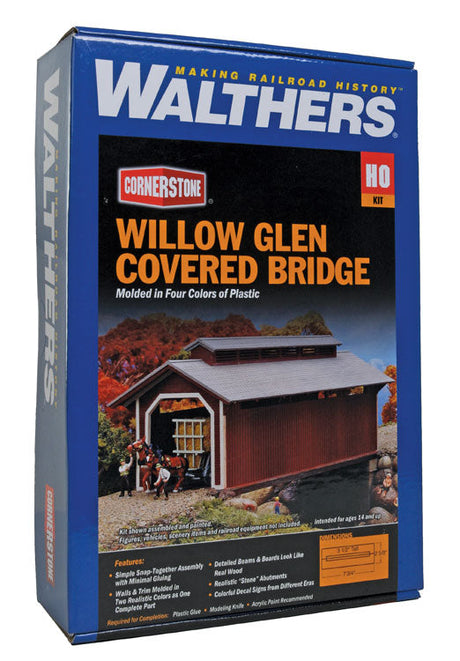 Willow Glen Covered Bridge -- Kit - 8-1/2 x 3-1/2 x 3-1/2"  21.2 x 8.7 x 8.7cm (At Roof)-4