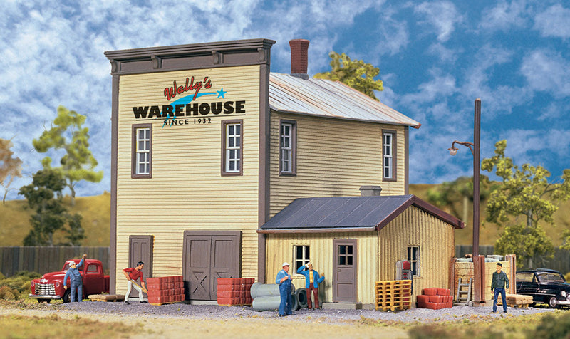 Wally's Warehouse - Main Building -- Kit - 5-3/4 x 5 x 5-1/2"  14.3 x 12.5 x 13.7cm-1