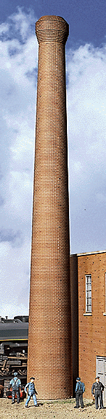 One-Piece Brick Smokestack -- pkg(2) - Assembled - 1-1/4 x 10-1/4"  3.2 x 25.7cm-1