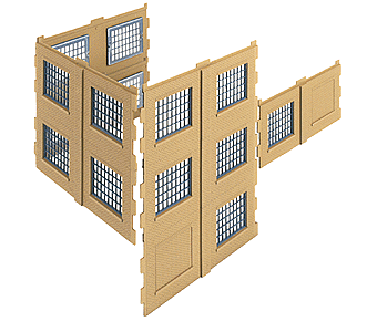 Large Walls w/Large Metal Sash Window - Cornerstone Modulars(TM) -- Kit
