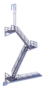 Modern Fire Escape -- Kit-1