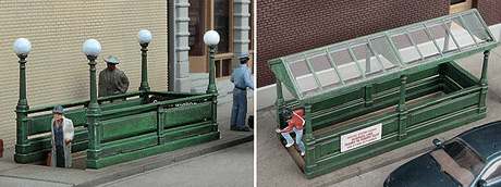 Subway Entrance -- Kit - Builds 2 Complete Models