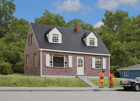 Brick Cape Cod House -- Kit - 4-1/4 x 3-5/8 x 3"  10.7 x 9.2 x 7.6cm-2