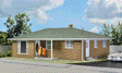 Ranch Tract House -- Kit - 5-1/2 x 4-1/8 x 2-1/4"  13.9 x 10.4 x 5.7cm-1