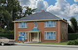 Four-Unit Brick Apartment Building -- Kit - 5-3/4 x 5-13/16 x 3-5/8"  14.6 x 14.7 x 9.2cm-2