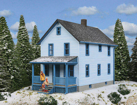 Two-Story Frame House -- Kit - 5 x 2-1/2 x 4-1/16"  12.7 x 6.3 x 10.3cm-8