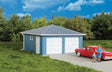 Two-Car Garage -- Kit - 3-1/8 x 3-1/8 x 2"  7.9 x 7.9 x 5cm over eaves-1