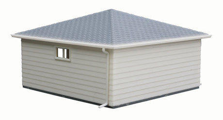 Two-Car Garage -- Kit - 3-1/8 x 3-1/8 x 2"  7.9 x 7.9 x 5cm over eaves-3