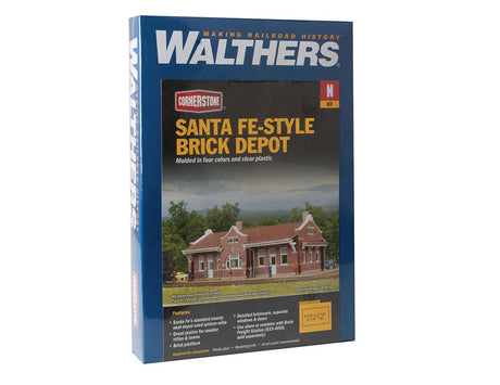 Santa Fe-Style Brick Depot -- Kit - 6-3/4 x 3-7/8 x 2-1/4"  17.1 x 9.8 x 5.7cm-2