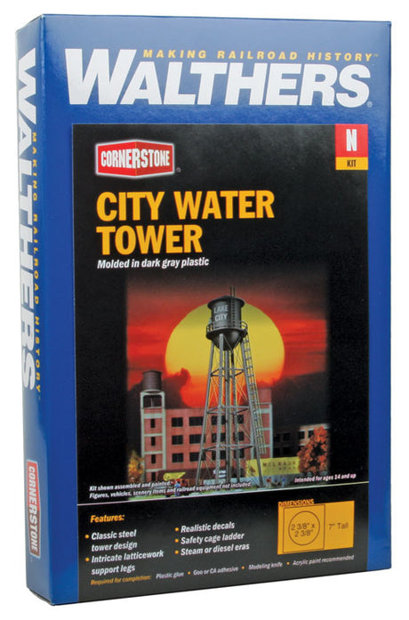 City Water Tower -- Kit - 2-3/8 x 2-3/8 x 7"  6 x 6 x 17.7cm-3
