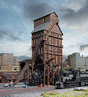 Wood Coaling Tower -- Kit - 3-5/8 x 2-1/4 x 6-1/2"  9.2 x 5.7 x 16.5cm