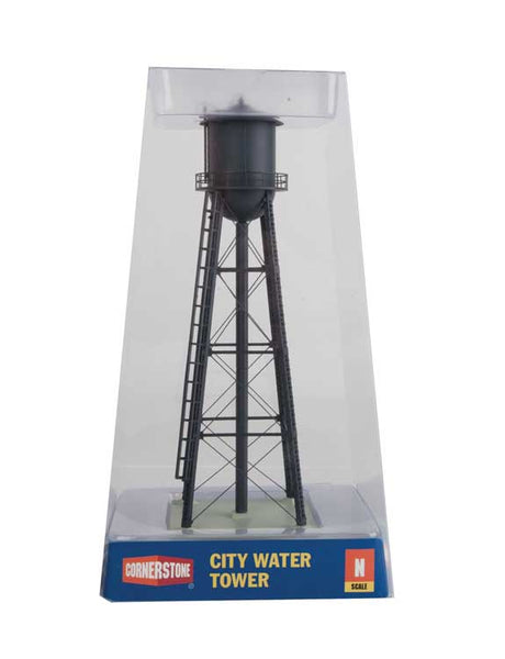 City Water Tower -- Assembled - Black - 2-3/8 x 2-3/8 x 7"  6 x 6 x 17.8cm-2