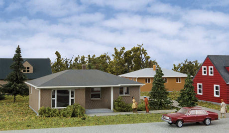 Brick Ranch House -- Kit - 3-1/16 x 2-9/32 x 1-1/4"  7.7 x 5.7 x 3.17cm-1