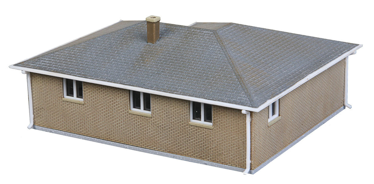 Brick Ranch House -- Kit - 3-1/16 x 2-9/32 x 1-1/4"  7.7 x 5.7 x 3.17cm-3