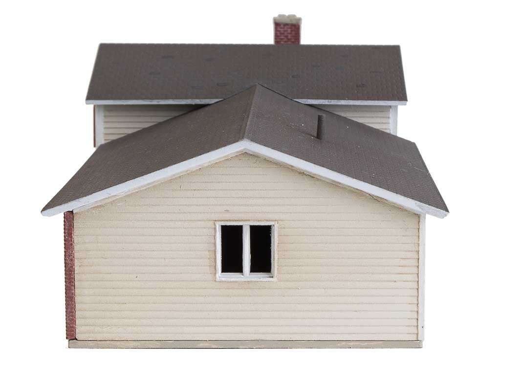 Split-Level House -- Kit - 4 x 2-1/4 x 1-1/2"  10.2 x 5.7 x 3.8cm-6