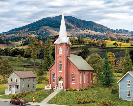 Brick Church -- Kit - 4-7/8 x 2-3/4 x 6-7/16"   12.38 x 6.99 x 16.35cm-1