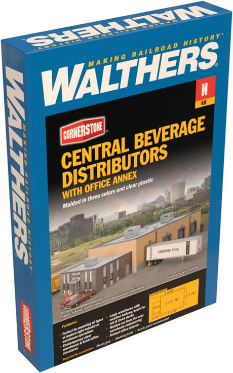 Central Beverage Distributors with Office Annex -- Kit - 10-9/16 x 4-11/16 x 2-1/4"  26.8 x 11.9 x 5.7cm-2