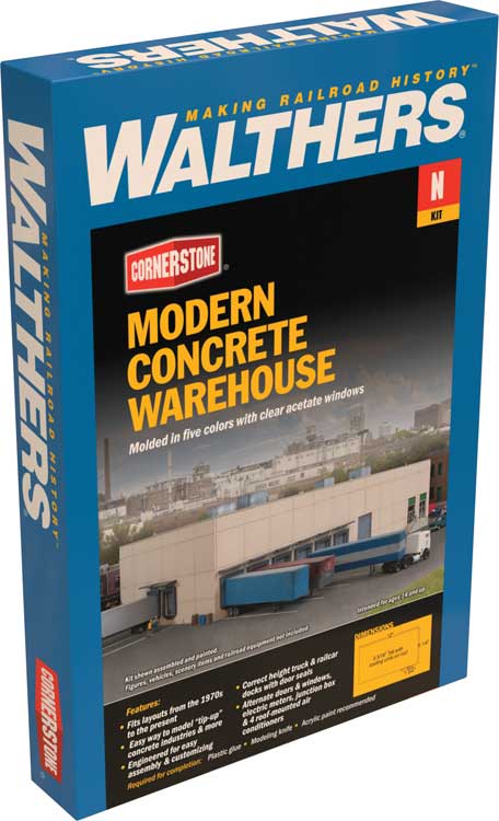 Modern Concrete Warehouse -- Kit - 12 x 6-3/4 x 3-3/16"  30.4 x 17.1 x 8cm-4