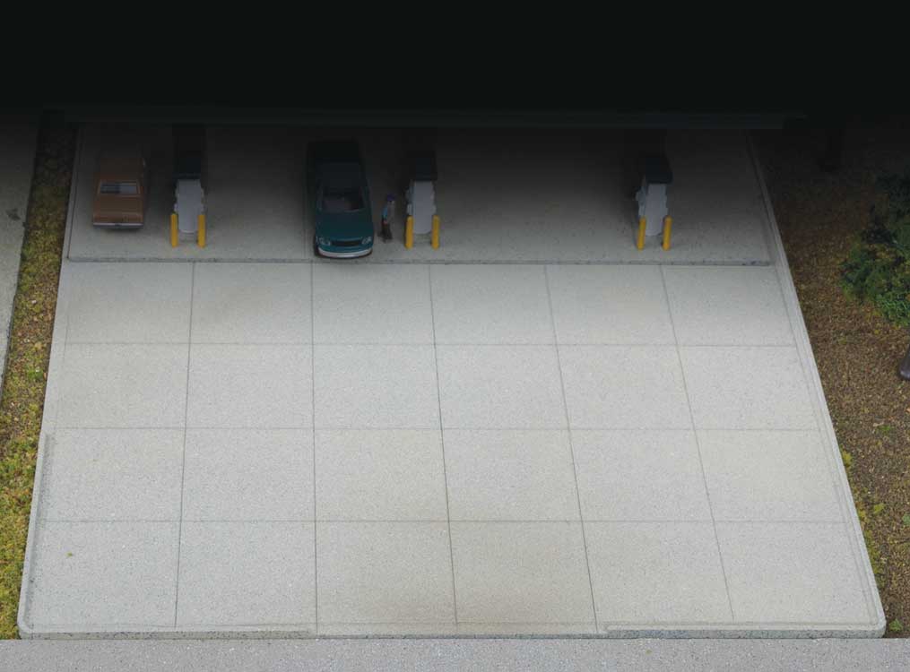 Modern Parking Lot - 8 Sections -- Kit - Each Section: 5-3/4 x 2-7/8 x .050"  14.6 x 7.3 x 0.127cm-1