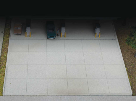 Modern Parking Lot - 8 Sections -- Kit - Each Section: 5-3/4 x 2-7/8 x .050"  14.6 x 7.3 x 0.127cm-1
