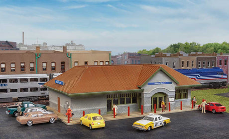 Modern Suburban Station -- Kit - 5-3/4 x 3-5/8 x 1-3/4" 14.6 x 9.2 x 4.4cm-1