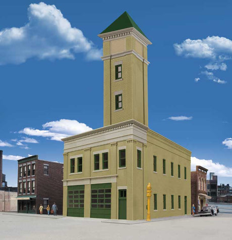 Two-Bay Fire Station -- Kit - 8 x 4-7/8 x 5-1/2"  20.3 x 12.4 x 14cm-2